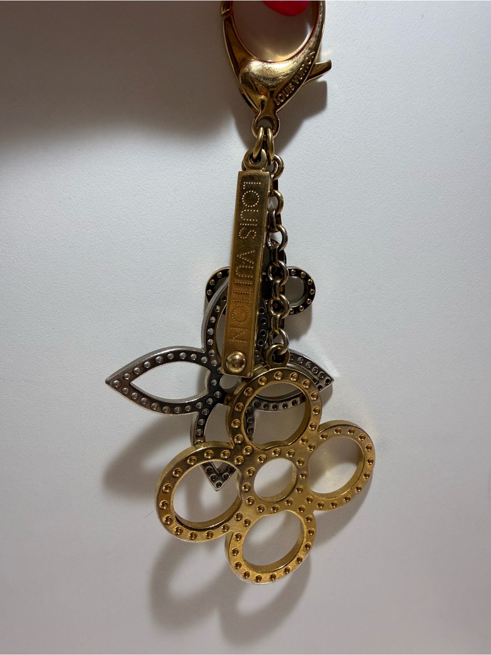 Louis Vuitton Gold & Silver Bag Charm